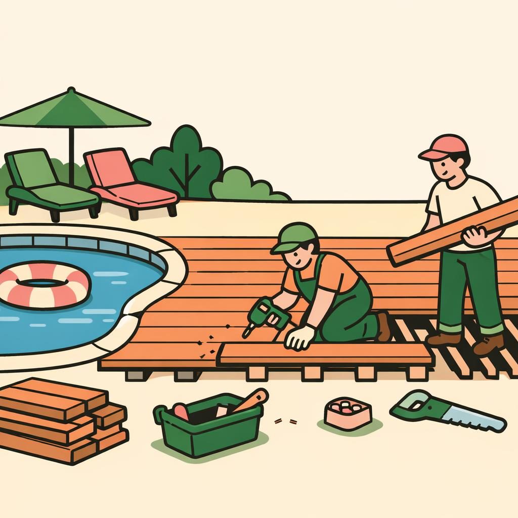Pool Deck Installation